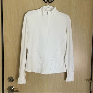 Lululemon White Full Zip Jacket